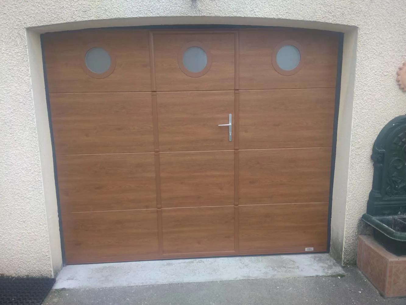 Porte de garage aspect bois Porte de garage aspect bois