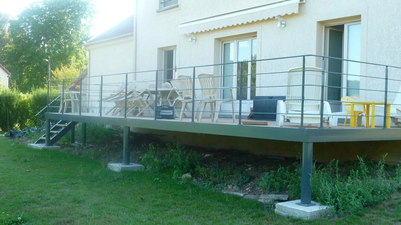 Terrasse Bois et métal Terrasse Bois et métal