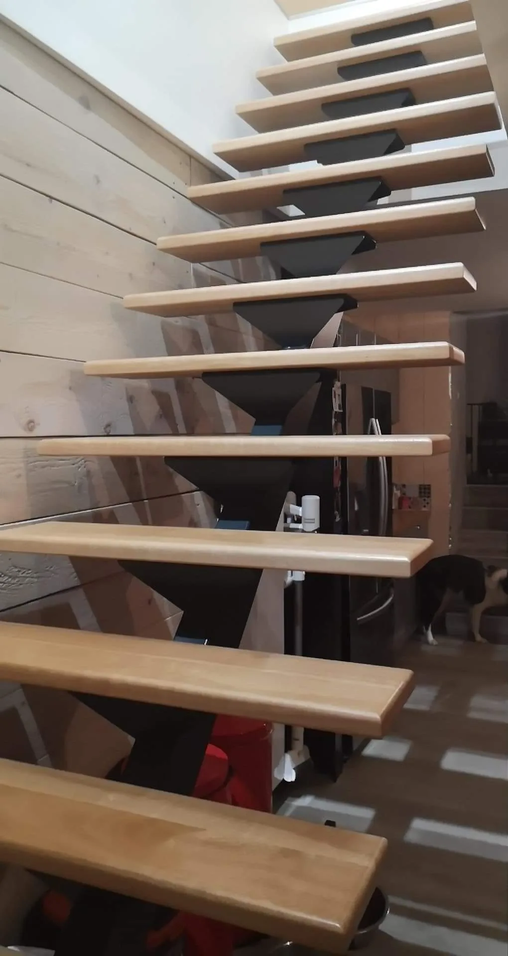 received_377430076703701 escalier bois, armature fer